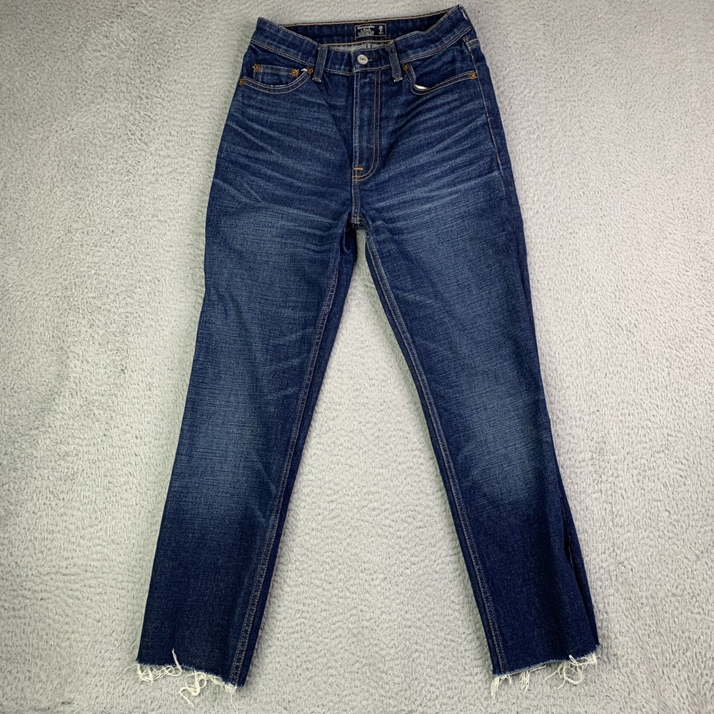 ABERCROMBIE & FITCH Jeans Women 25/0 Y2k Simone HighRise Ankle Blue Denim